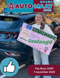 Fay Buur geslaagd bij Auto-Maat Rijschool